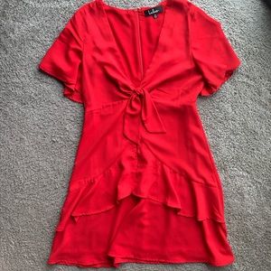 Lulu’s | Loose fitting red dress